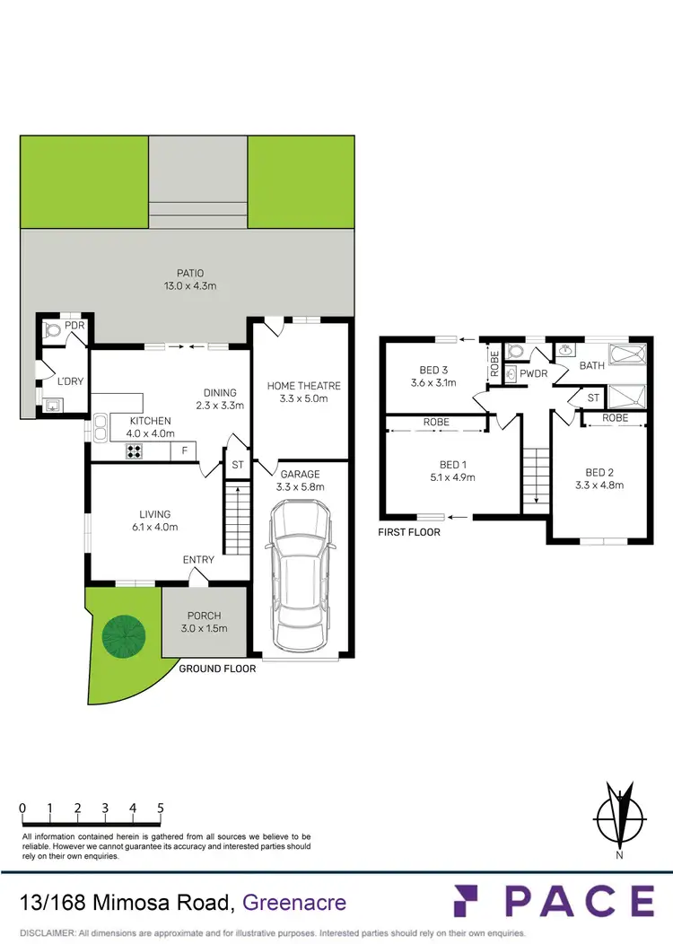 Floorplan of Homely townhouse listing, 13/168 Mimosa Road, Bankstown NSW 2200