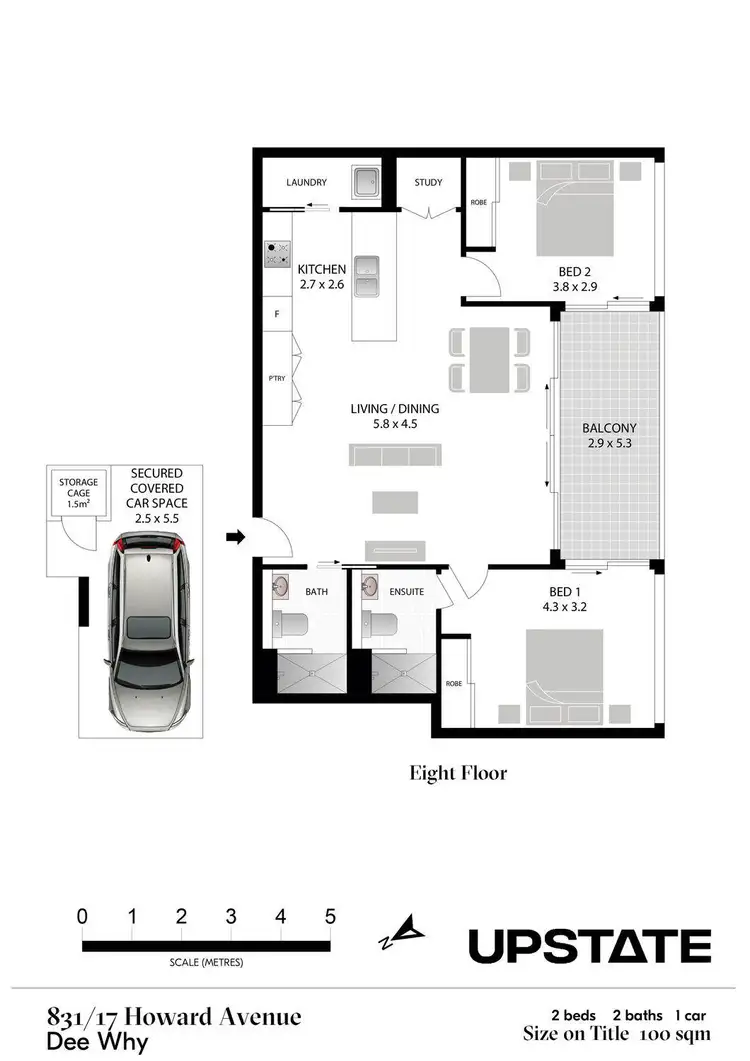 Floorplan of Homely apartment listing, 831/17 Howard Avenue, Dee Why NSW 2099