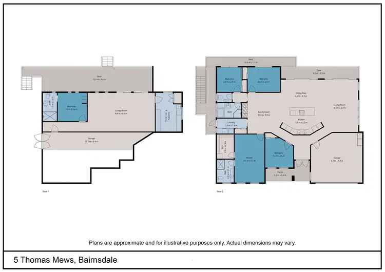 Floorplan of Homely house listing, 5 Thomas Mews, Bairnsdale VIC 3875