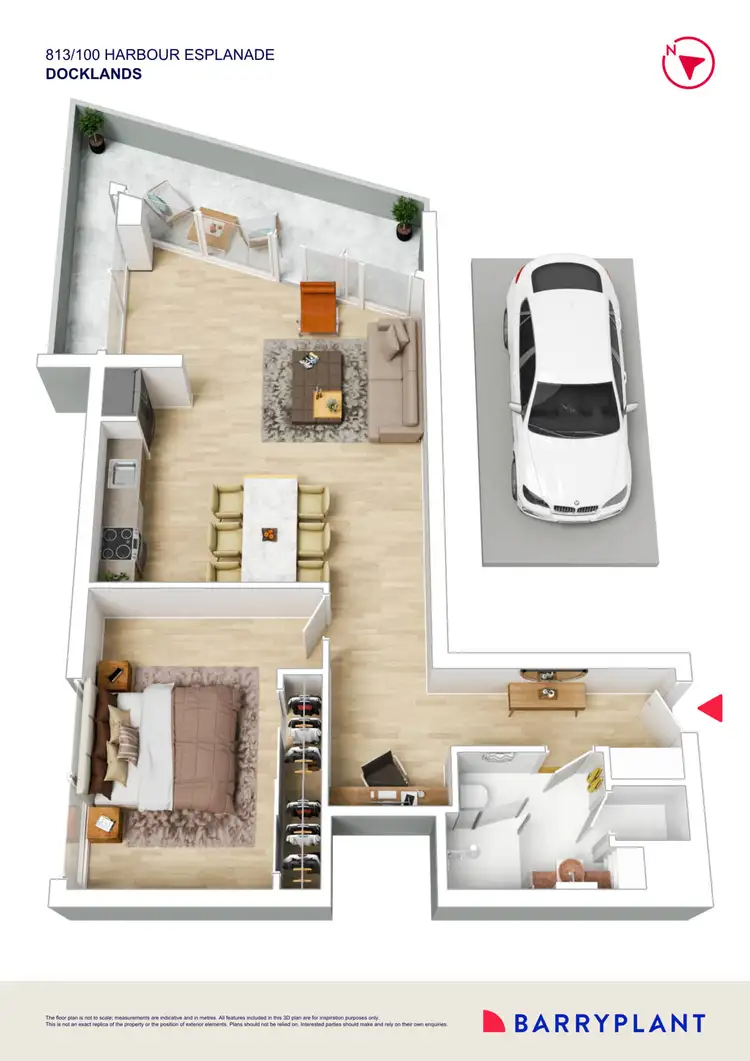 Floorplan of Homely apartment listing, 813/100 Harbour Esplanade, Docklands VIC 3008