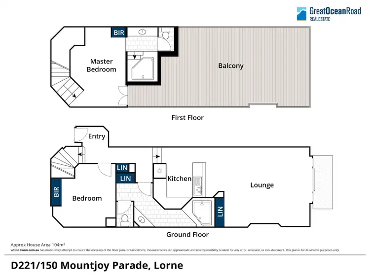Floorplan of Homely apartment listing, D221/148-174 Mountjoy Parade, Lorne VIC 3232