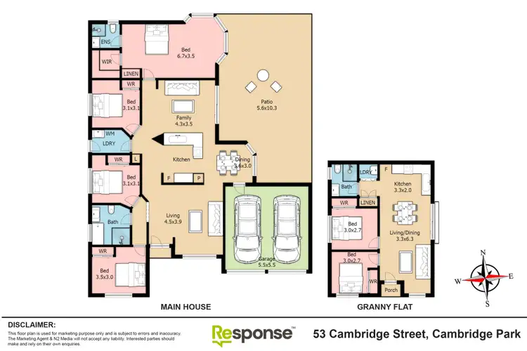 Floorplan of Homely house listing, 53 & 53a Cambridge Street, Cambridge Park NSW 2747