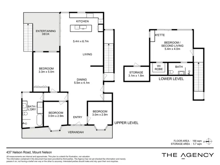 Floorplan of Homely house listing, 437 Nelson Road, Mount Nelson TAS 7007