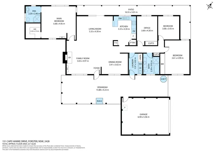 Floorplan of Homely house listing, 151 Cape Hawke Drive, Forster NSW 2428