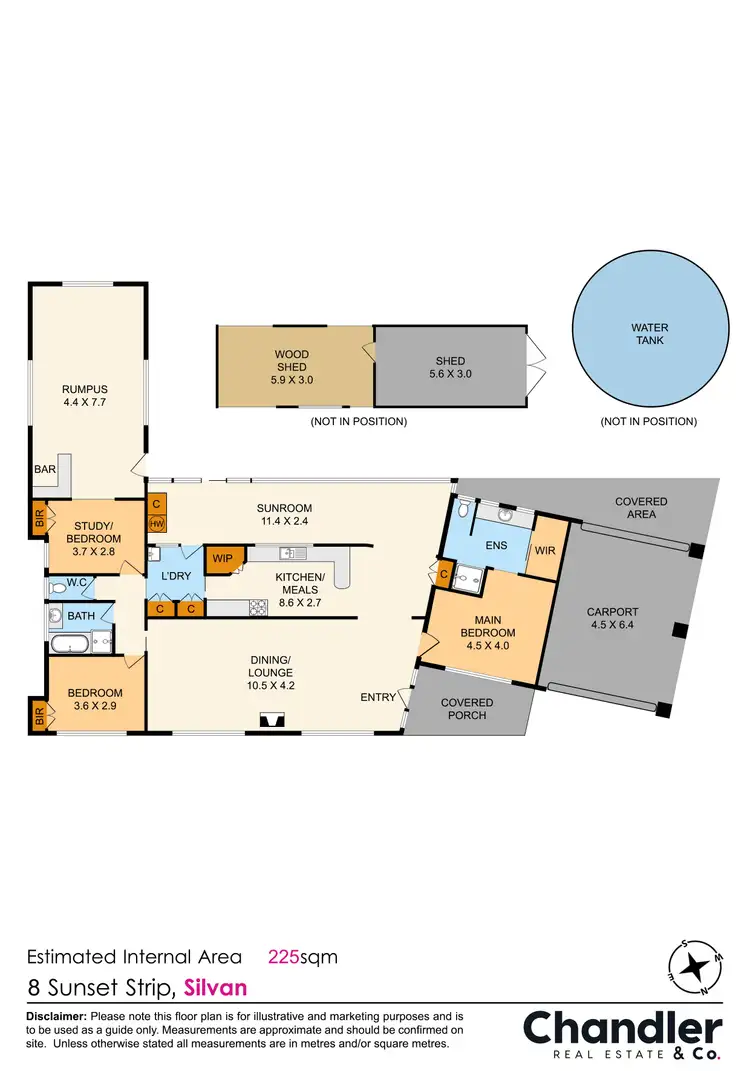 Floorplan of Homely house listing, 8 Sunset Strip, Silvan VIC 3795