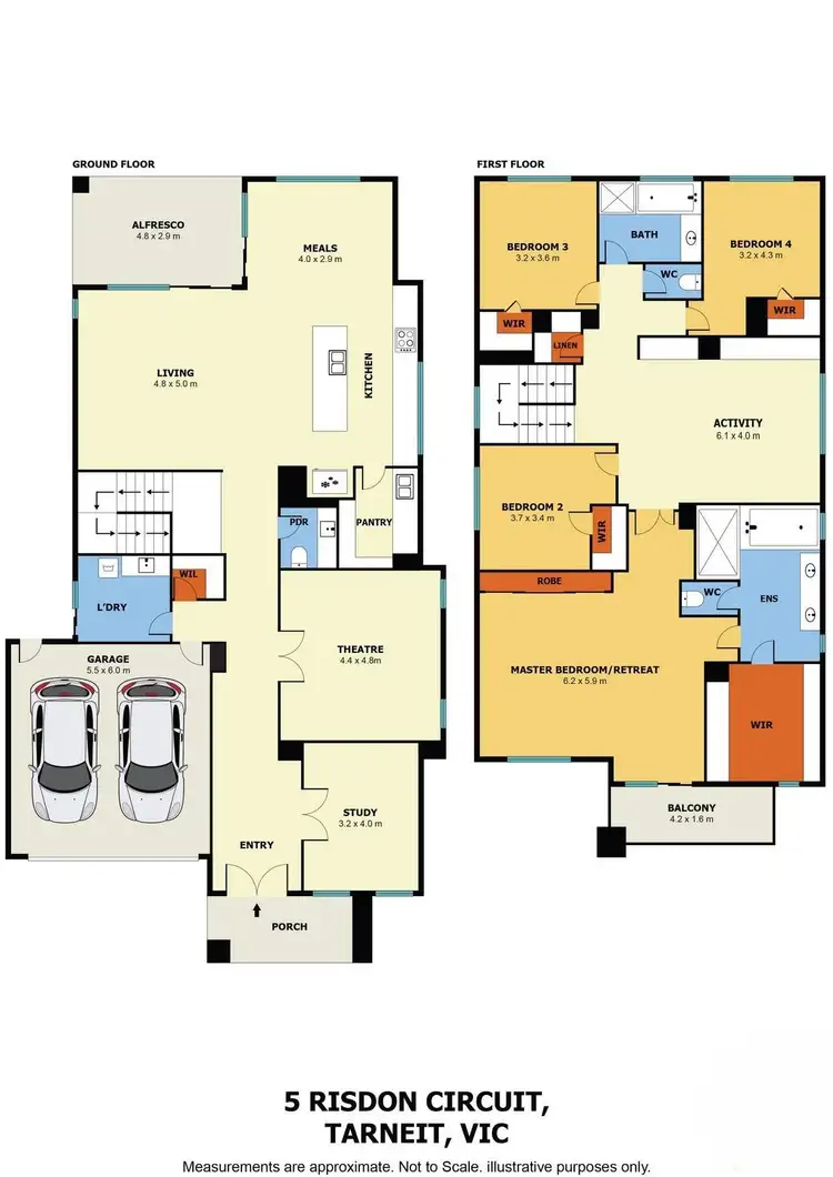 Floorplan of Homely house listing, 5 Risdon Circuit, Tarneit VIC 3029