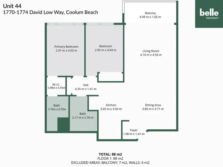 Floorplan of Homely apartment listing, 44/1770-1774 David Low Way, Coolum Beach QLD 4573
