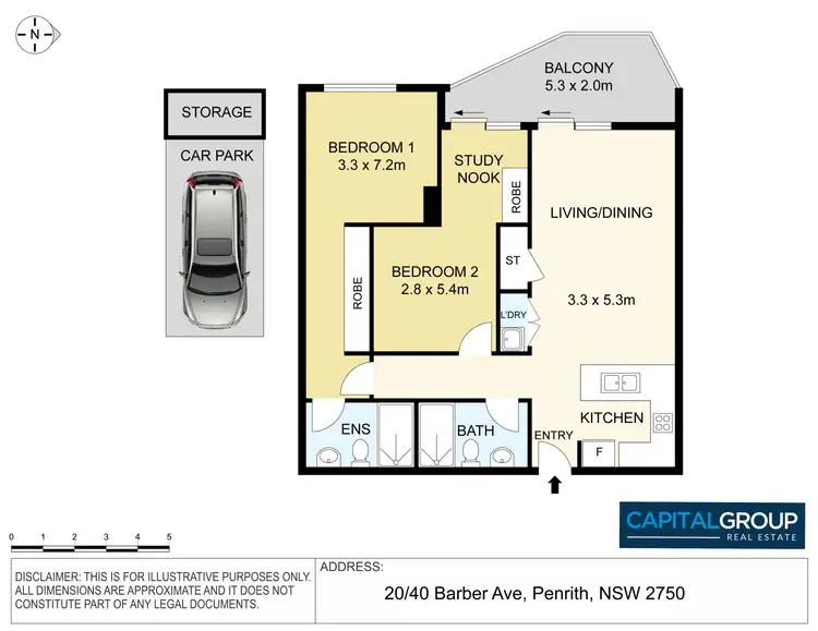 Floorplan of Homely apartment listing, 20/40-42 Barber Avenue, Penrith NSW 2750