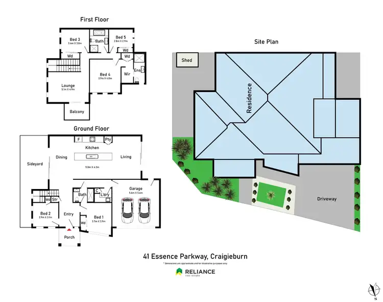 Floorplan of Homely house listing, 41 Essence Parkway, Craigieburn VIC 3064