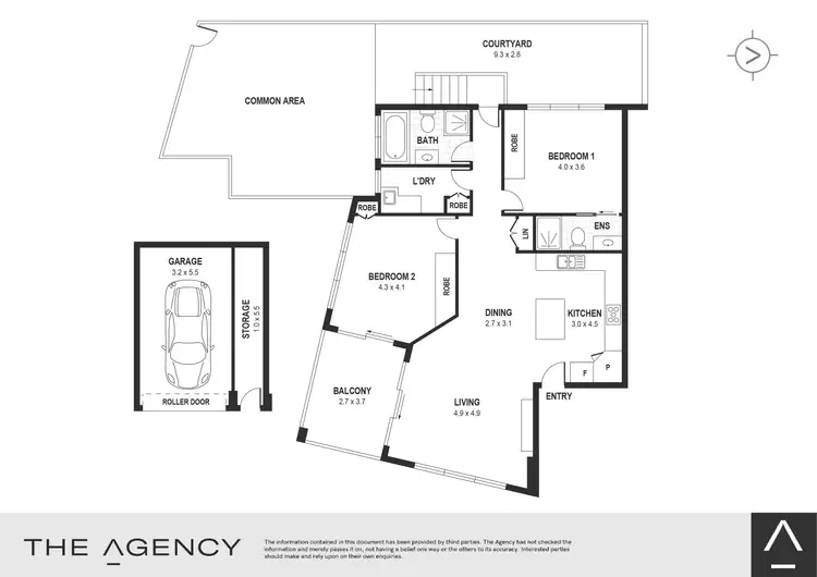 Floorplan of Homely apartment listing, 1/46-48 Beach Street, Kogarah NSW 2217