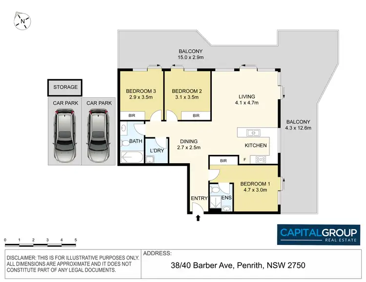 Floorplan of Homely apartment listing, 38/40-42 Barber Avenue, Penrith NSW 2750