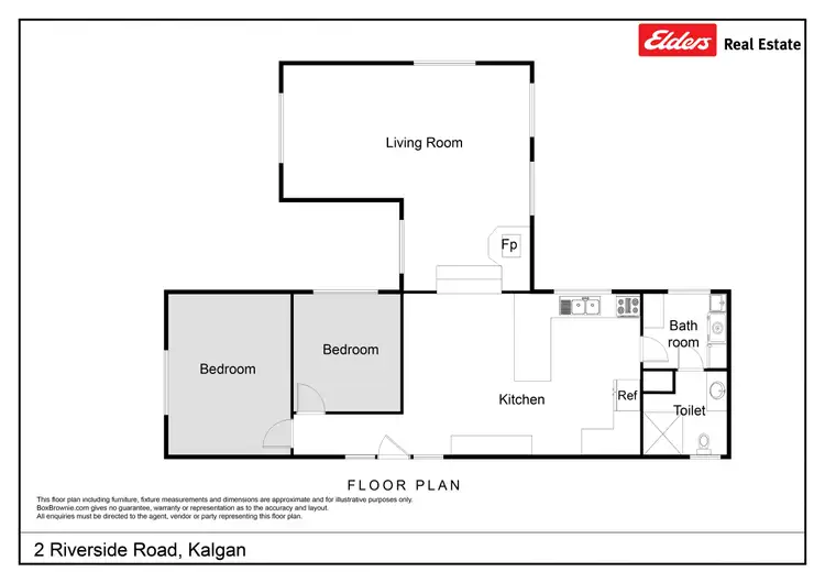 Floorplan of Homely house listing, 2 Riverside Road, Kalgan WA 6330