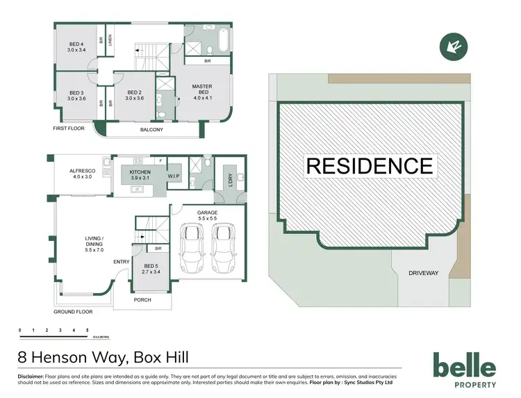Floorplan of Homely house listing, 8 Henson Way, Box Hill NSW 2765