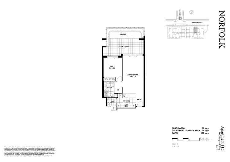 Floorplan of Homely apartment listing, 115/10-16 Vineyard Way, Breakfast Point NSW 2137