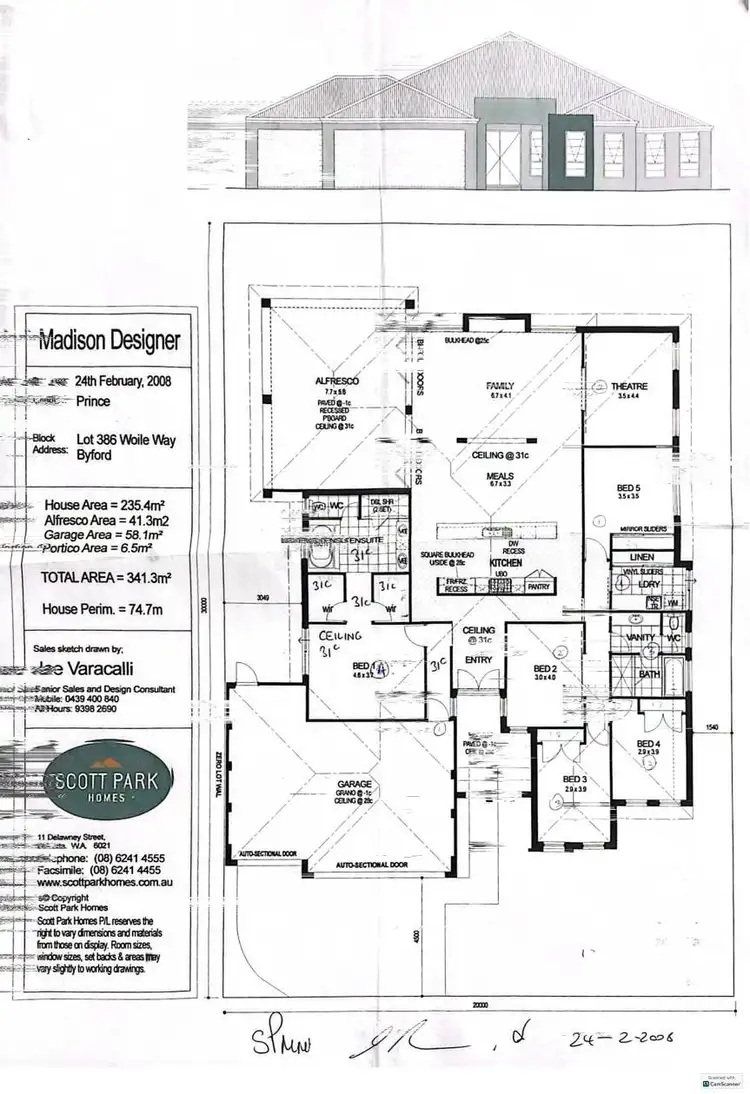 Floorplan of Homely house listing, 14 Woile Way, Byford WA 6122