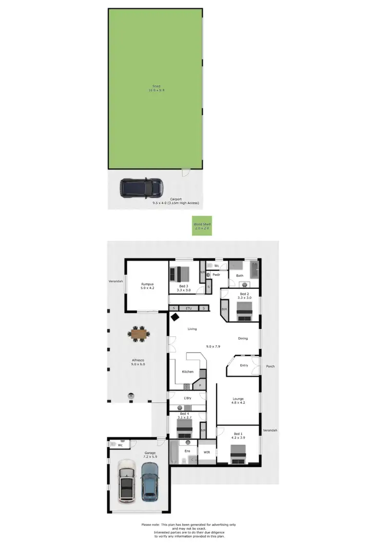 Floorplan of Homely rural property listing, 26 Jillamatong Drive, Staghorn Flat VIC 3691