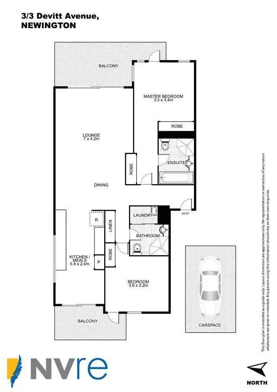 Floorplan of Homely apartment listing, 3/3 Devitt Avenue, Newington NSW 2127