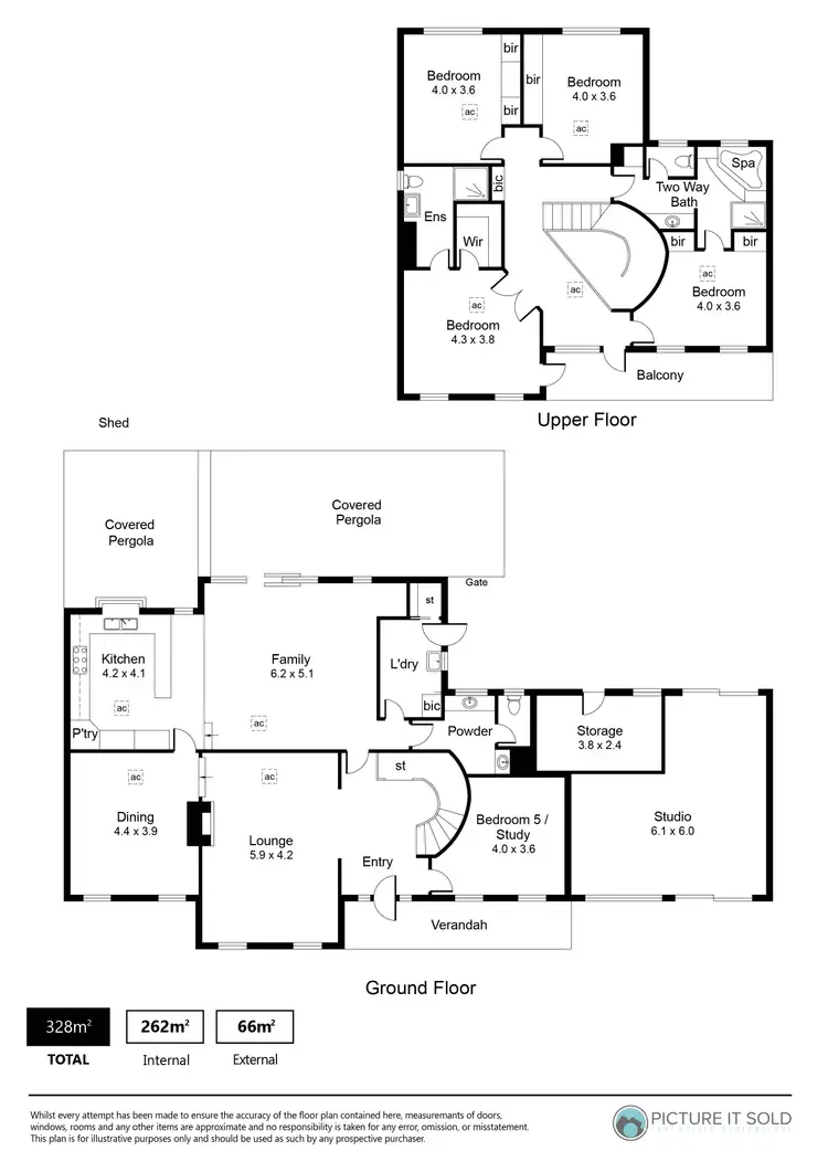 Floorplan of Homely house listing, 22 Tacoma Boulevard, Pasadena SA 5042