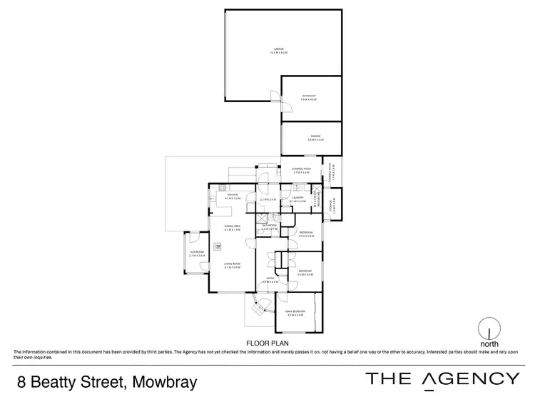 Floorplan of Homely house listing, 8 Beatty Street, Mowbray TAS 7248