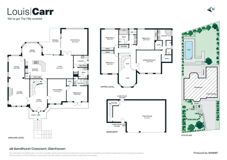 Floorplan of Homely house listing, 28 Sandhurst Crescent, Glenhaven NSW 2156