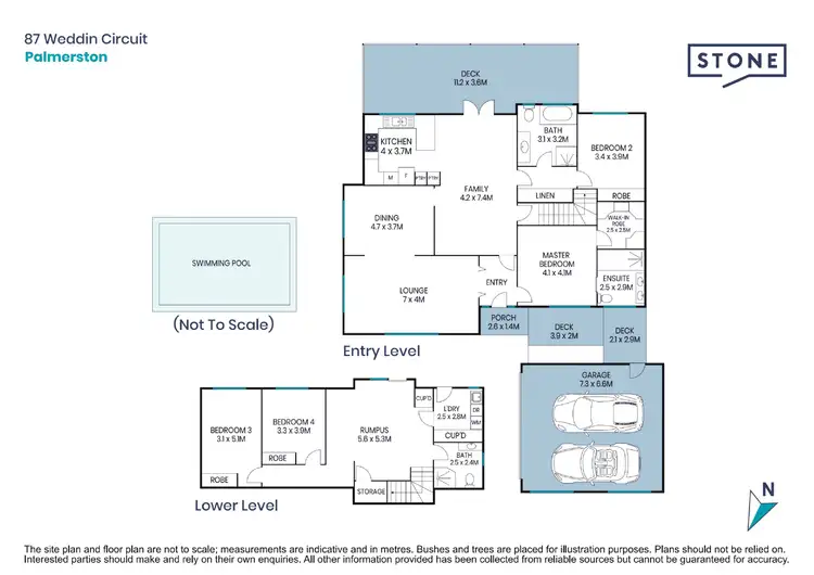 Floorplan of Homely house listing, 87 Weddin Circuit, Palmerston ACT 2913