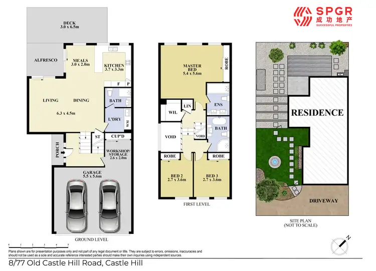 Floorplan of Homely townhouse listing, 8/77 Old Castle Hill Road, Castle Hill NSW 2154