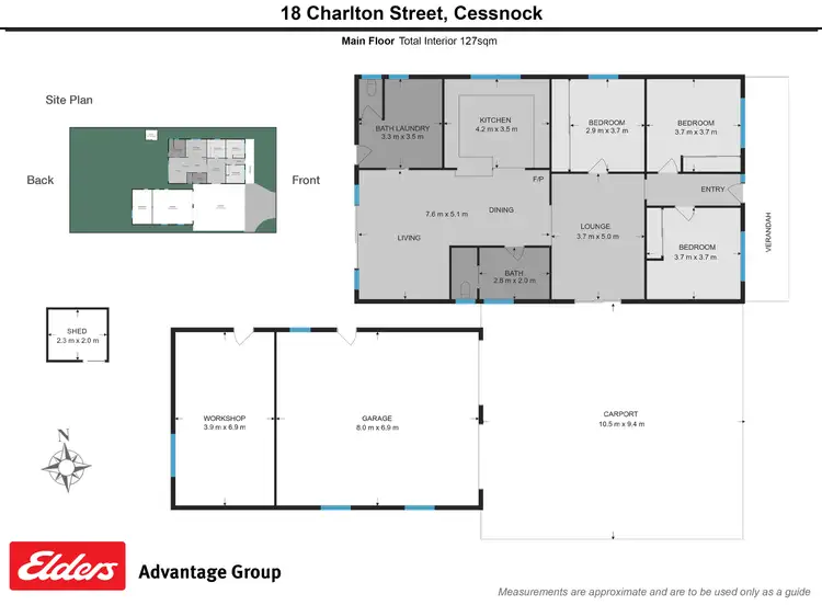 Floorplan of Homely house listing, 18 Charlton Street, Cessnock NSW 2325
