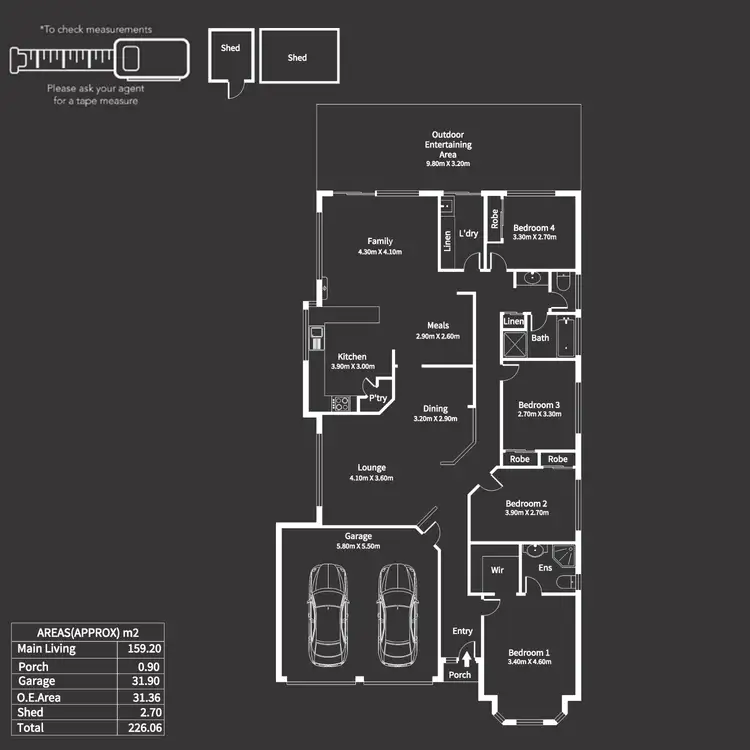 Floorplan of Homely house listing, 14 Parkview Circuit, Seaford Rise SA 5169