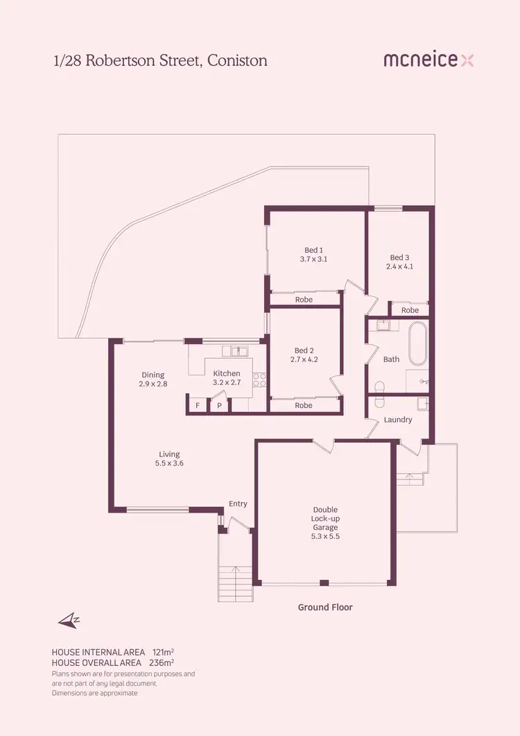 Floorplan of Homely villa listing, 1/28 Robertson Street, Coniston NSW 2500