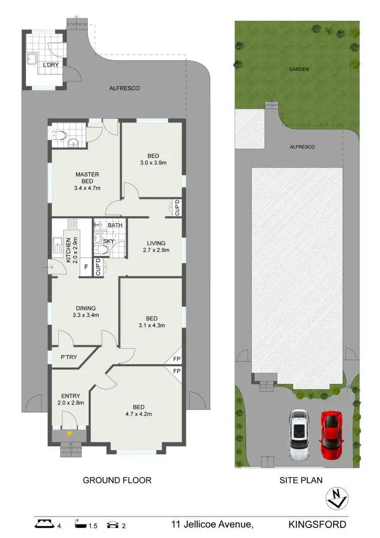 Floorplan of Homely house listing, 11 Jellicoe Avenue, Kingsford NSW 2032