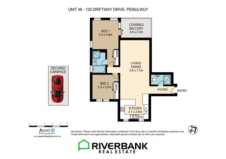 Floorplan of Homely apartment listing, 46/120 Driftway Drive, Pemulwuy NSW 2145