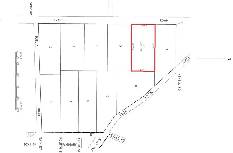 Floorplan of Homely land listing, 88-96 Taylor Road, Wangary SA 5607