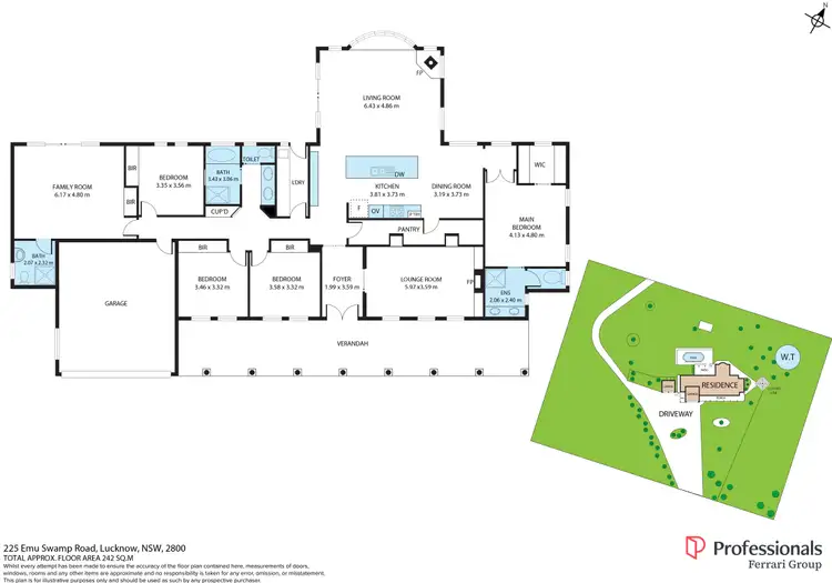 Floorplan of Homely rural property listing, 225 Emu Swamp Road, Orange NSW 2800