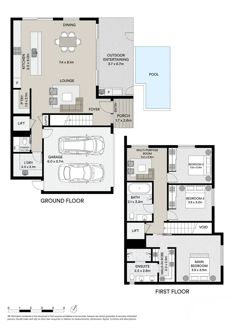 Floorplan of Homely semi-detached listing, 2/146 Oceanic Drive, Warana QLD 4575