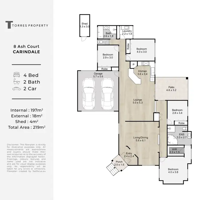 Floorplan of Homely house listing, 8 Ash Court, Carindale QLD 4152