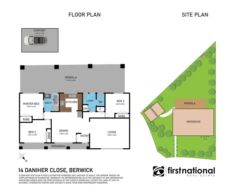 Floorplan of Homely house listing, 14 Daniher Close, Berwick VIC 3806