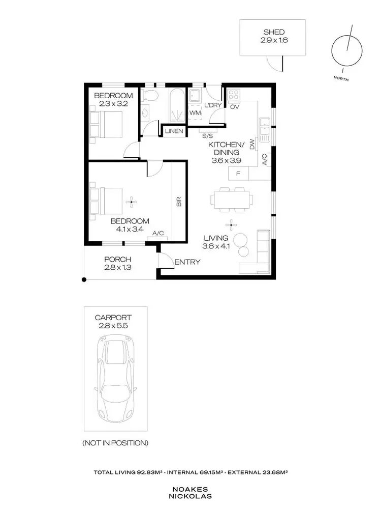 Floorplan of Homely unit listing, 1/73 Coombe Road, Allenby Gardens SA 5009