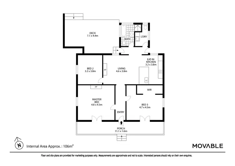Floorplan of Homely house listing, 74 Abbott Street, Wallsend NSW 2287