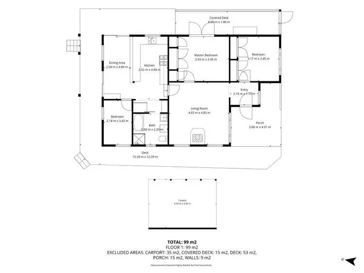 Floorplan of Homely house listing, 15 Victoria Road, Kinglake VIC 3763