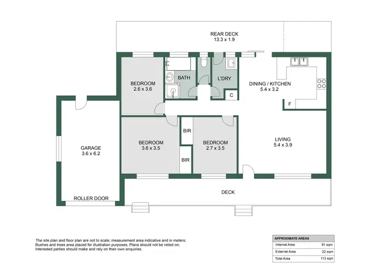Floorplan of Homely house listing, 1 Ibis Place, Catalina NSW 2536