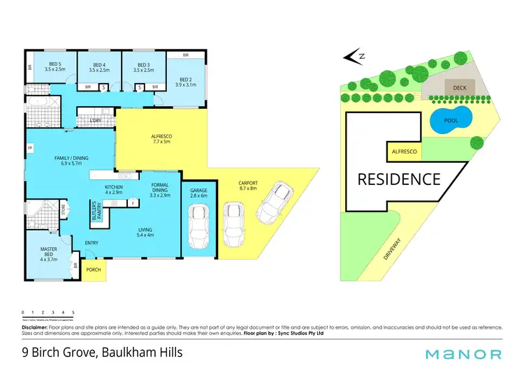 Floorplan of Homely house listing, 9 Birch Grove, Baulkham Hills NSW 2153