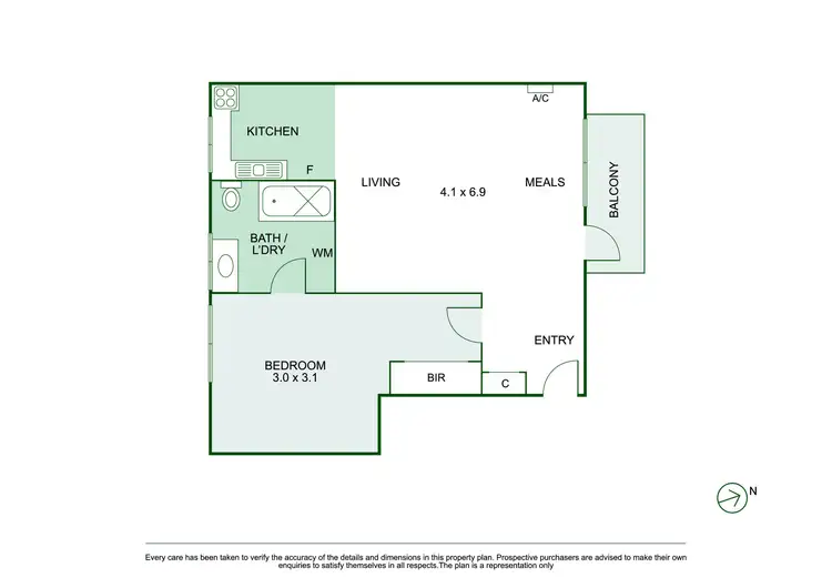 Floorplan of Homely apartment listing, 12/20 Park Avenue, Richmond VIC 3121