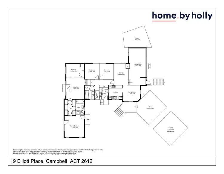 Floorplan of Homely house listing, 19 Elliott Place, Campbell ACT 2612