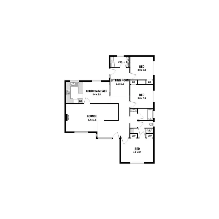 Floorplan of Homely house listing, 34 Hampstead Drive, Hoppers Crossing VIC 3029