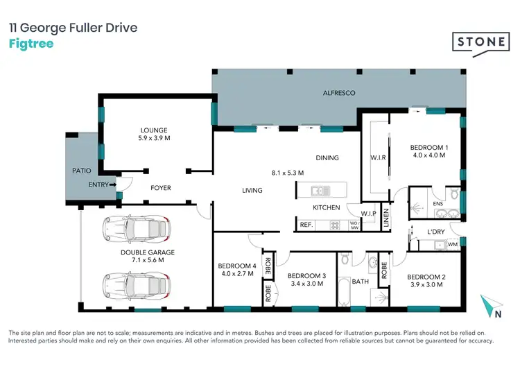 Floorplan of Homely house listing, 11 George Fuller Drive, Figtree NSW 2525