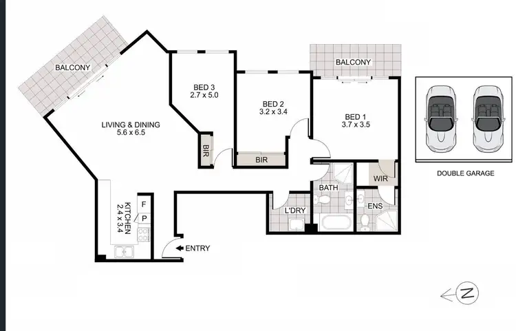 Floorplan of Homely unit listing, 12/1 Kandy Avenue, Epping NSW 2121