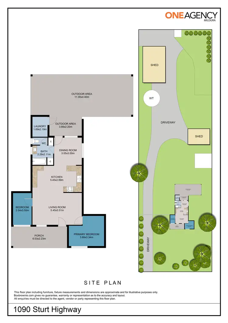 Floorplan of Homely house listing, 1090 Sturt Highway, Merbein South VIC 3505