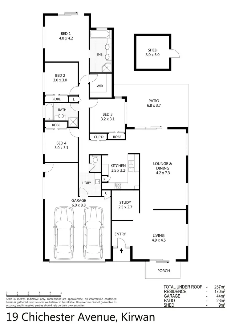 Floorplan of Homely house listing, 19 Chichester Avenue, Kirwan QLD 4817