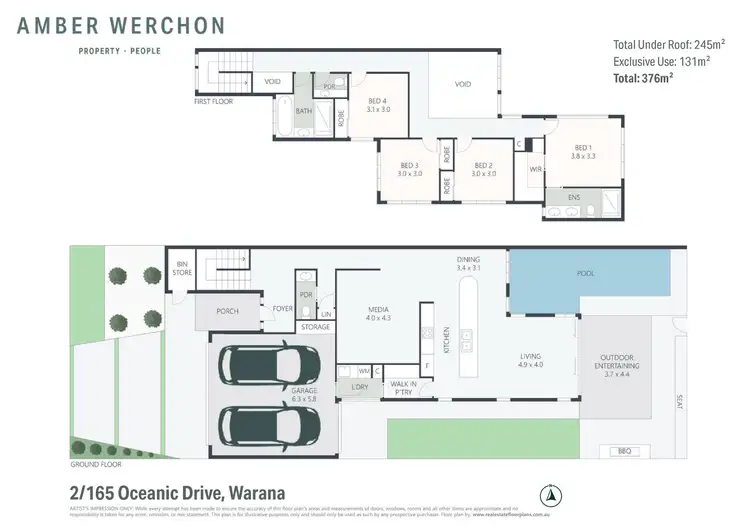 Floorplan of Homely house listing, 2/165 Oceanic Drive, Warana QLD 4575