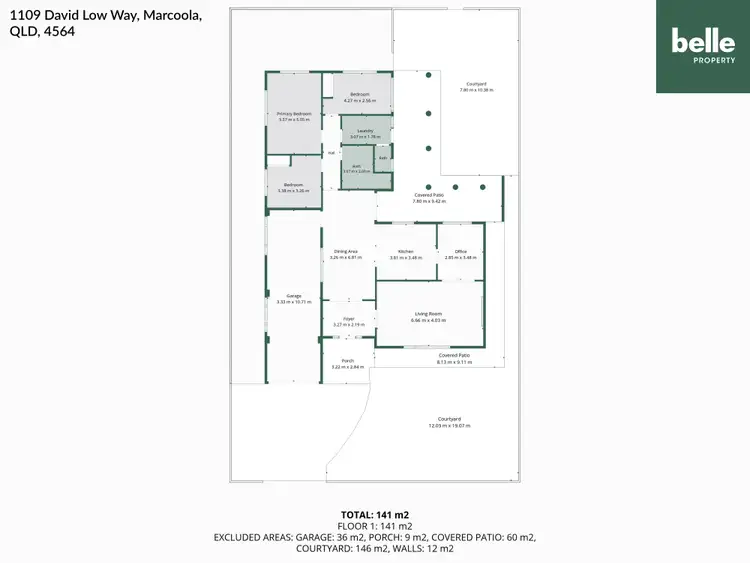 Floorplan of Homely house listing, 1109 David Low Way, Marcoola QLD 4564